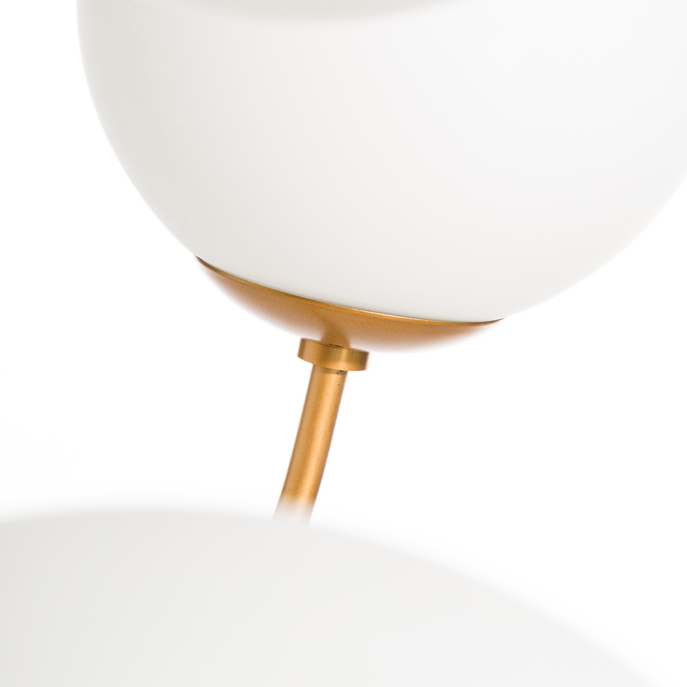 Lámpara de techo oro blanco, 65x65x148,5 cm