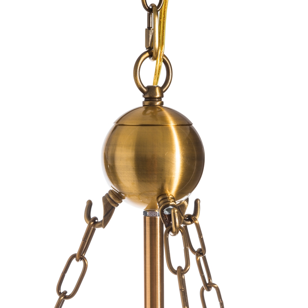 Lámpara de techo oro transparente, 30,5x30,5x36 cm