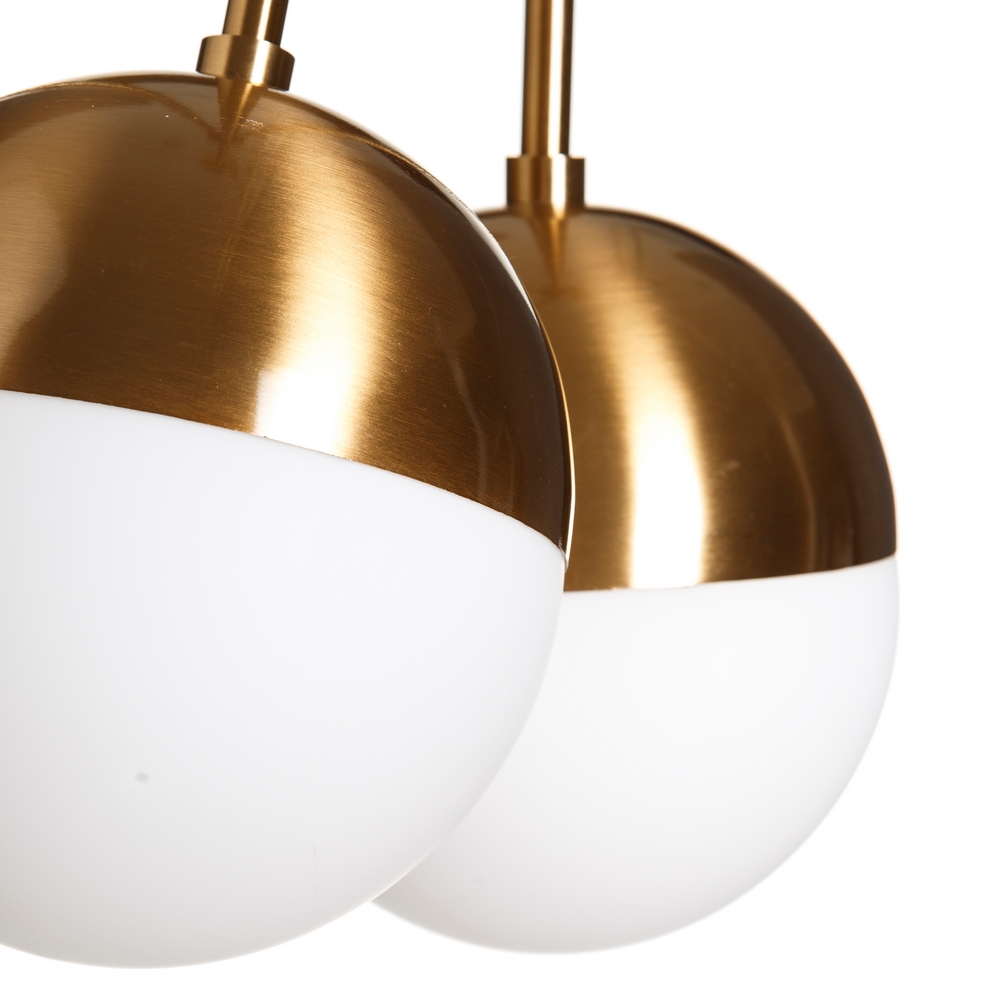 Lámpara de techo oro blanco, 33x33x105,5 cm