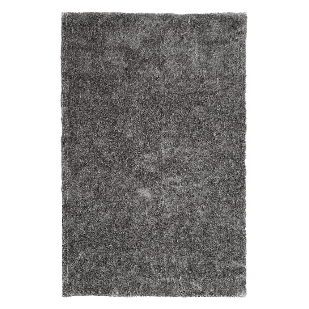 Alfombra gris poliéster, 240x140 cm