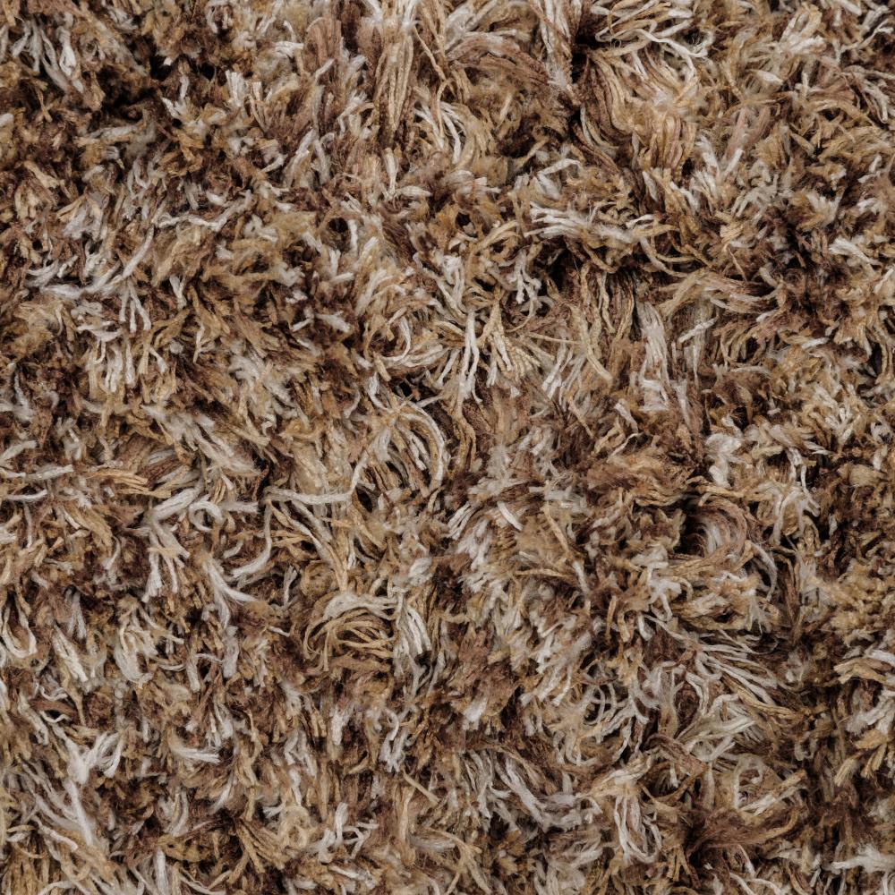 Alfombra marrón poliéster, 200x140 cm