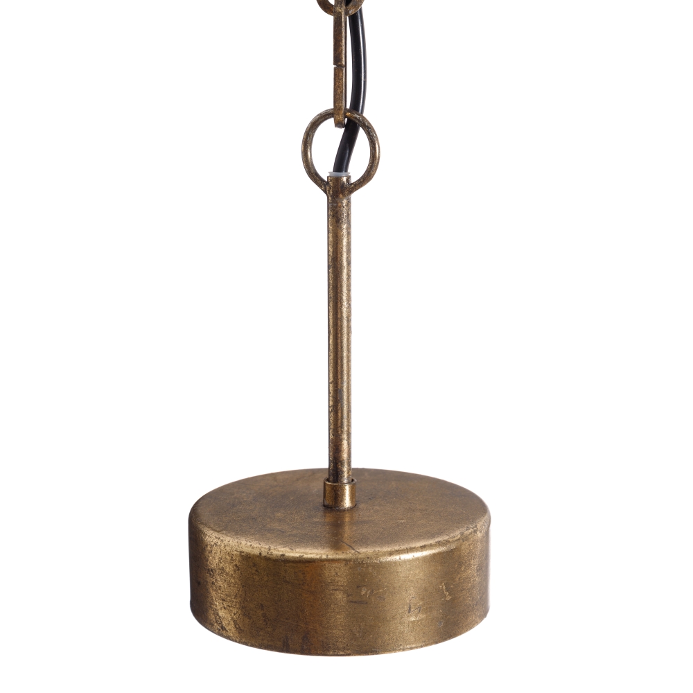 Lámpara de techo oro metal, 35x35x53,5 cm