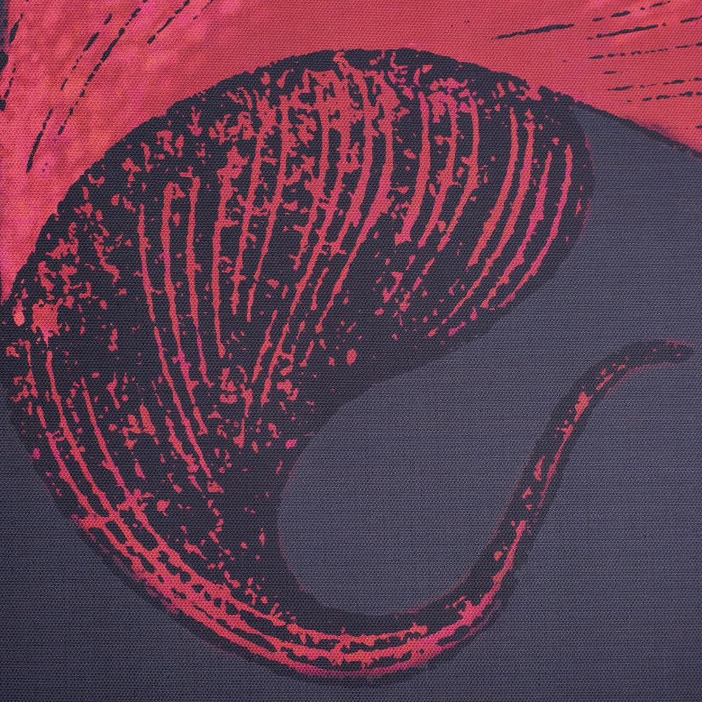 Cuadro impresión lirio rojo-negro, 100x4,3x140 cm