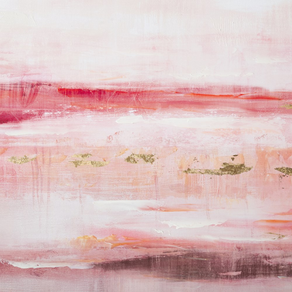 Cuadro impresión rosa lienzo, 120x4,5x80 cm