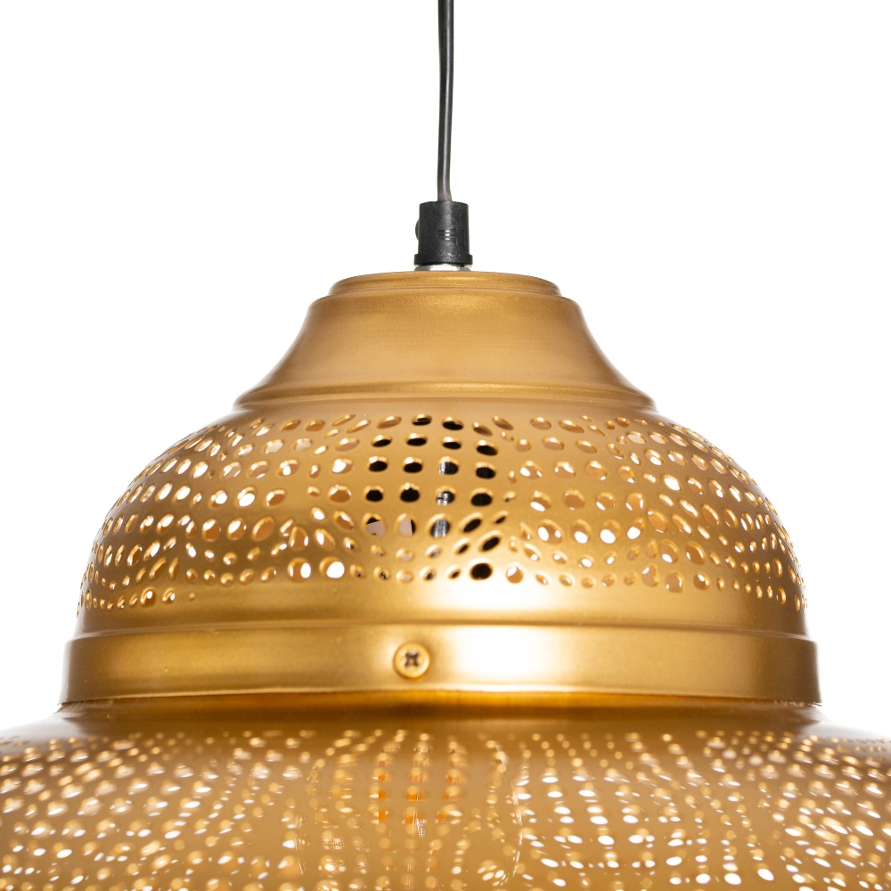 Lámpara de techo oro hierro, 40x40x45 cm