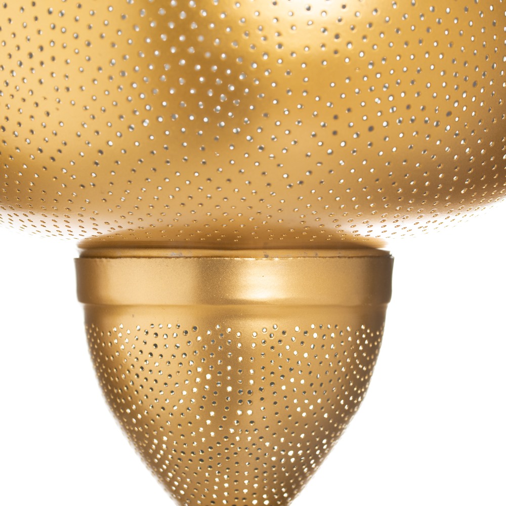 Lámpara de techo oro hierro, 35x35x68 cm