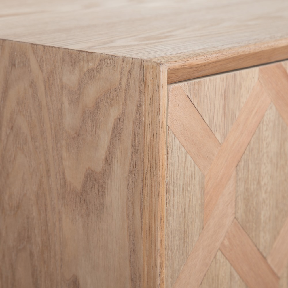 Aparador madera-metal Maxine, 144x40x79 cm