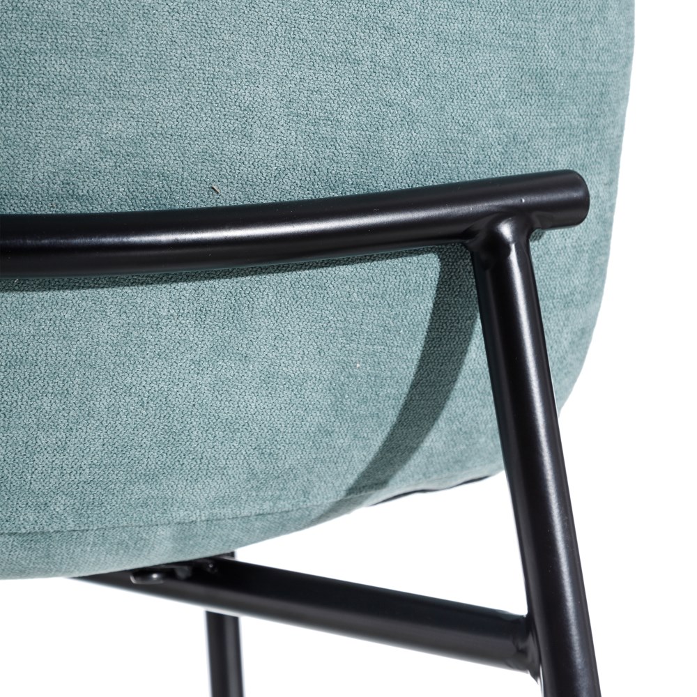 Juego de 2 sillas tejido-metal verde