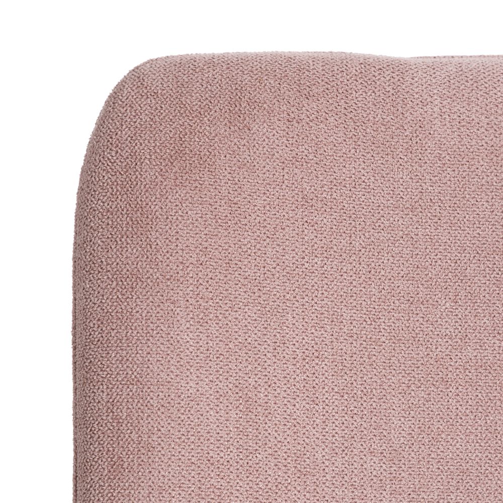 Juego de 2 sillas tejido-metal rosa