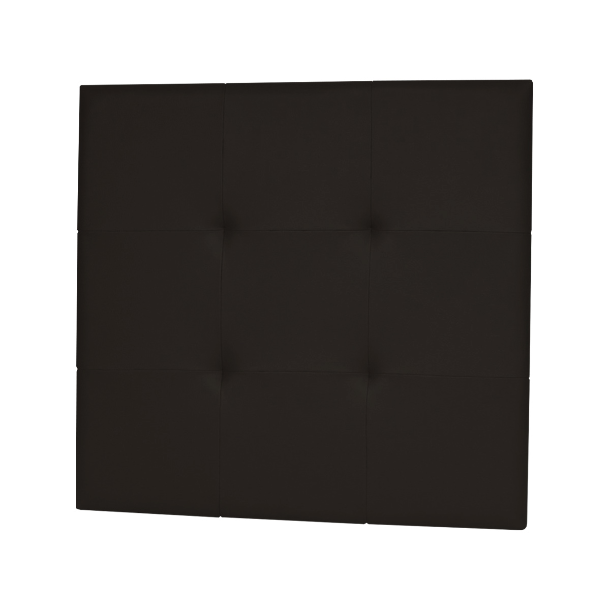 Cabecero capitone 110x110 tapizado polipiel Negro