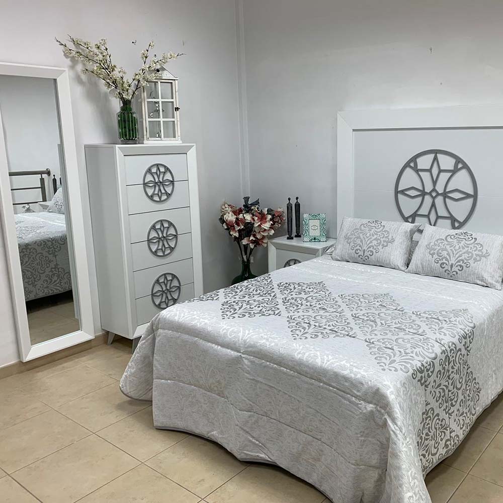 Buy Cabecero cama matrimonio de pared, roble-blanco, 160 cm - Niza with  crypto